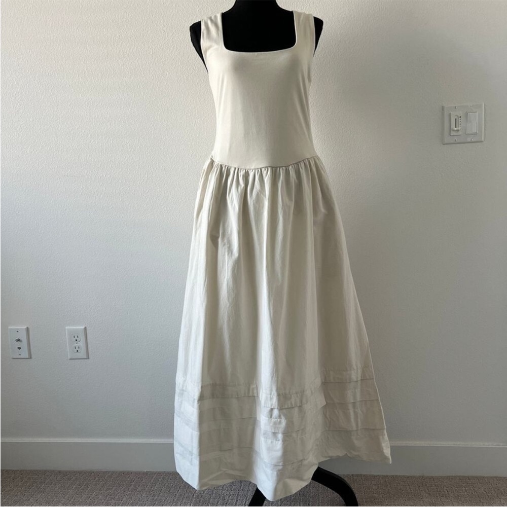 J. Crew Drop Waist Midi Dress